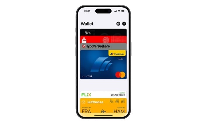Bankkarten im Apple Pay Wallet