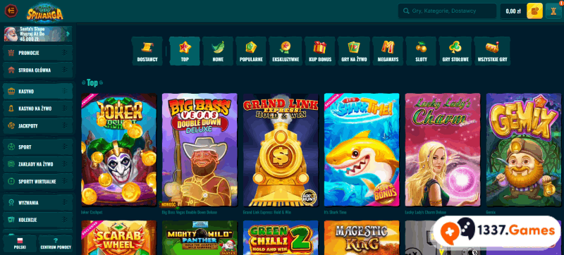 Graj w najlepsze gry w online kasynie.