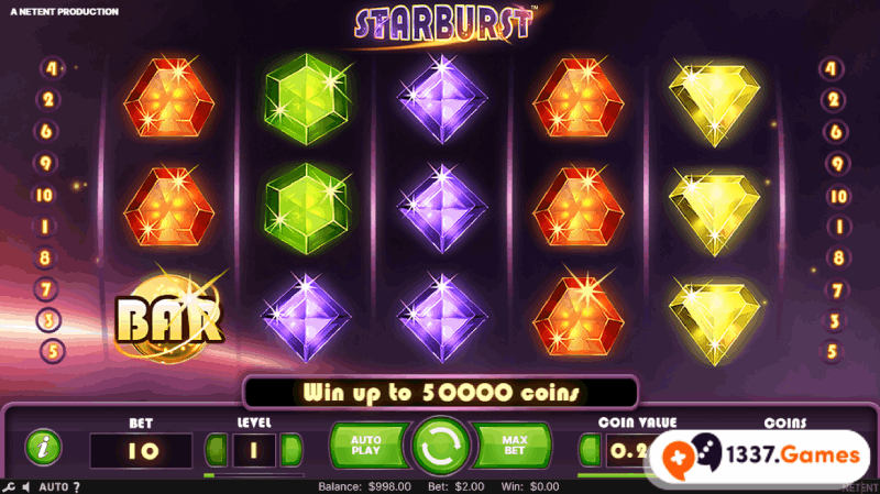Starburst slot at casinos without GamStop
