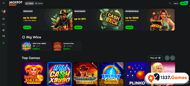 Top Casino JackpotRaider