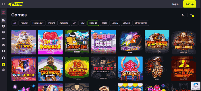 Gokkasten bij Starzino Online Casino